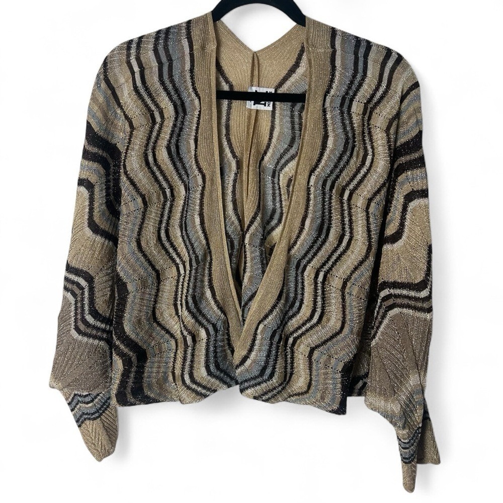 Missoni Multicolor Zigzag Knit Shrug